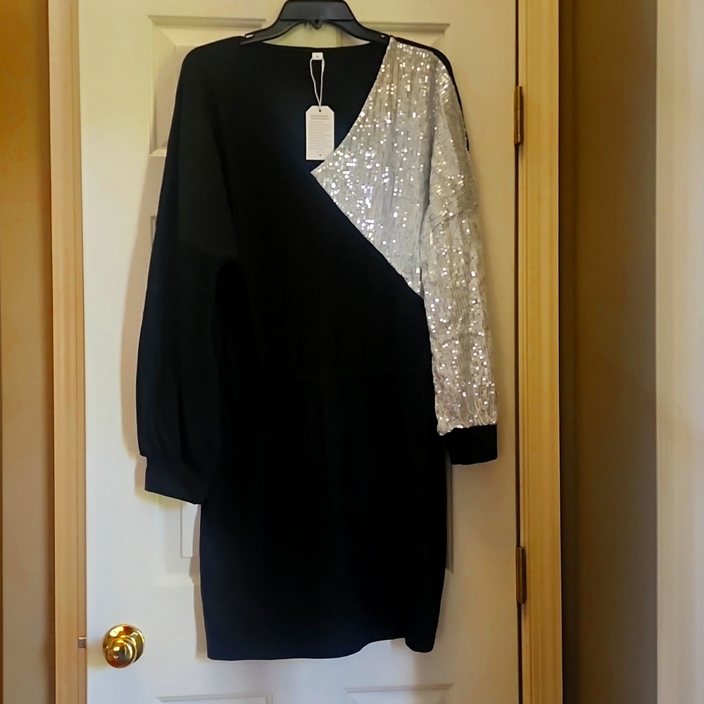 Black fleece dress